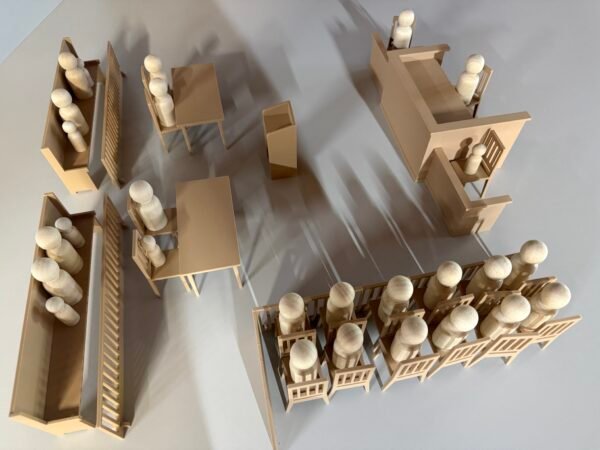 Courtroom Diorama Play Set