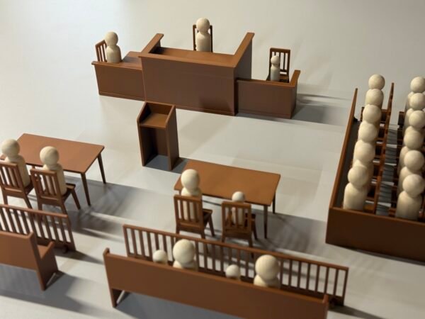 Courtroom Diorama Play Set